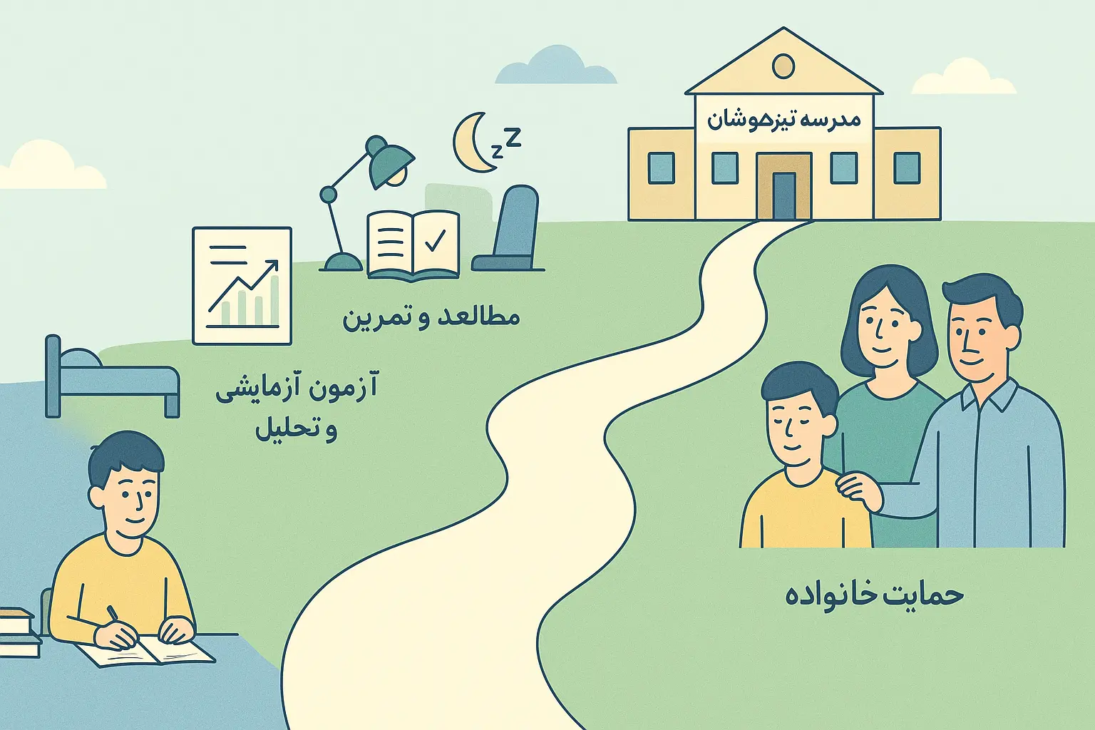 کلاس های تیزهوشان ششم لامعی آنلاین