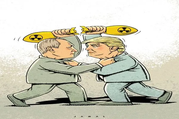 دعوای هسته‌ای/کاریکاتور جمال رحمتی