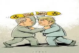 دعوای هسته‌ای/کاریکاتور جمال رحمتی