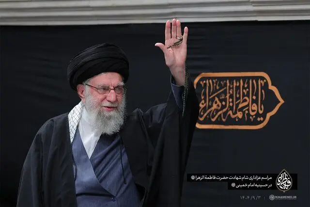 مراسم شام شهادت حضرت زهرا با حضور رهبر انقلاب برگزار شد