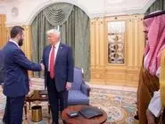 ویدئویی از دیدار ترامپ با جانشین بشار اسد 