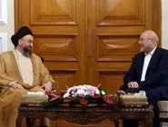 عمار حکیم در مجلس با قالیباف دیدار کرد