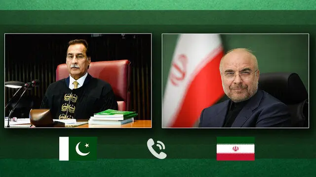 تأکید قالیباف و ایاز صادق بر گسترش همکاری‌های پارلمانی و مقابله مشترک با تروریسم