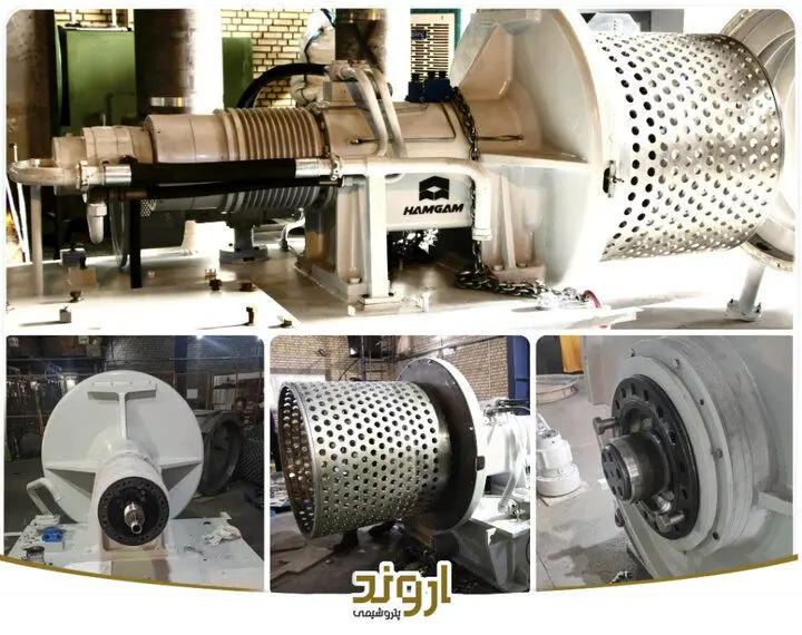 بازسازی کامل سانتریفیوژ خارجی در پتروشیمی اروند
