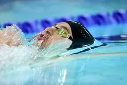 مدال نقره برای ایران در شنای ۵۰ متر کرال پشت