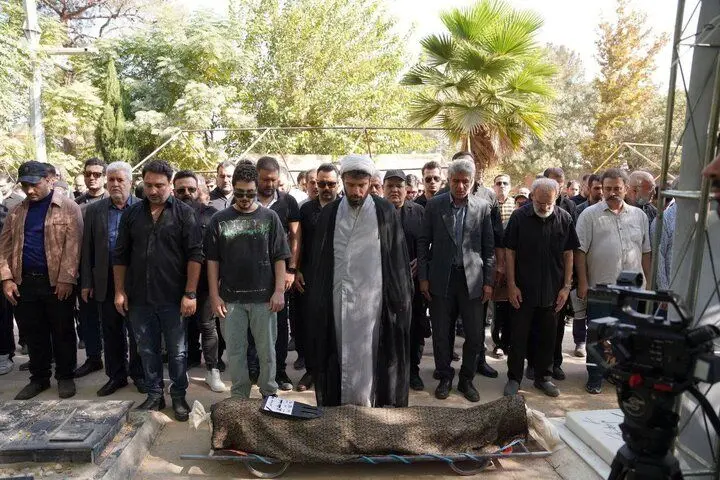 مراسم خاکسپاری سعید مظفری برگزار شد