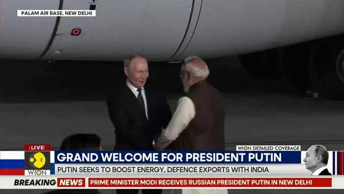 ورود پوتین به دهلی نو