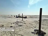 تصاویری از وضعیت این روزهای دریاچه ارومیه