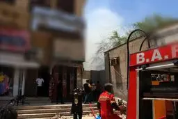 نجات زن ۳۵ ساله از آتش در شوش