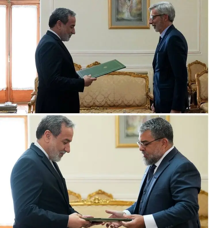سفرای جدید فرانسه و برزیل استوارنامه خود را به وزیر خارجه ایران تقدیم کردند
