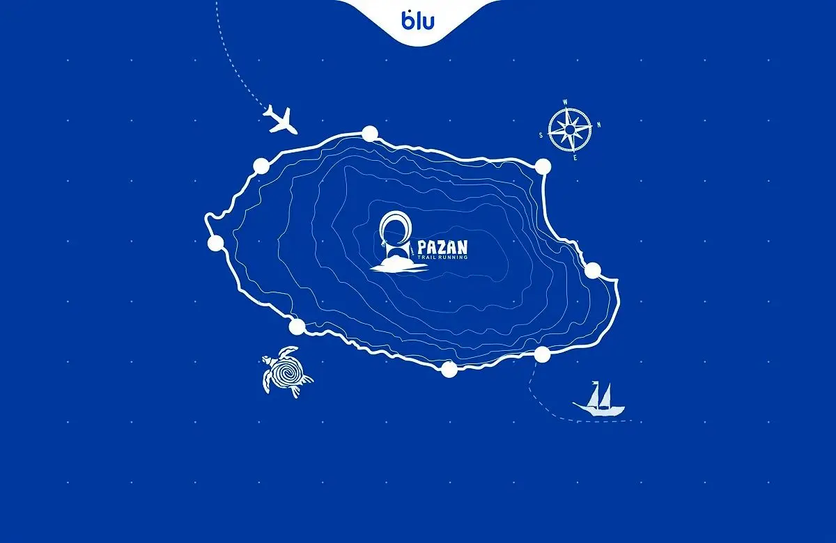 بلو، حامی ماراتن بزرگ کیش شد