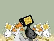 سیم‌کارت سفید، سیم‌کارت سیاه/ کاریکاتور جمال رحمتی