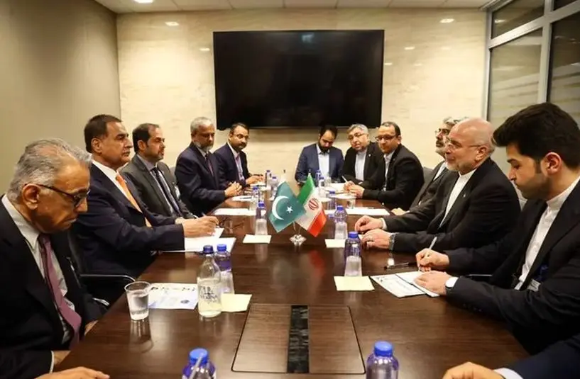 دیدار قالیباف و رئیس مجلس پاکستان در ژنو