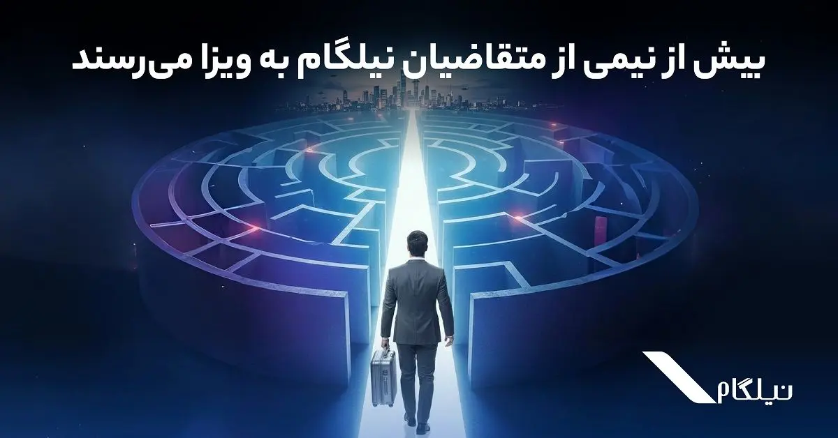  بیش از نیمی از متقاضیان نیلگام به ویزا می‌رسند