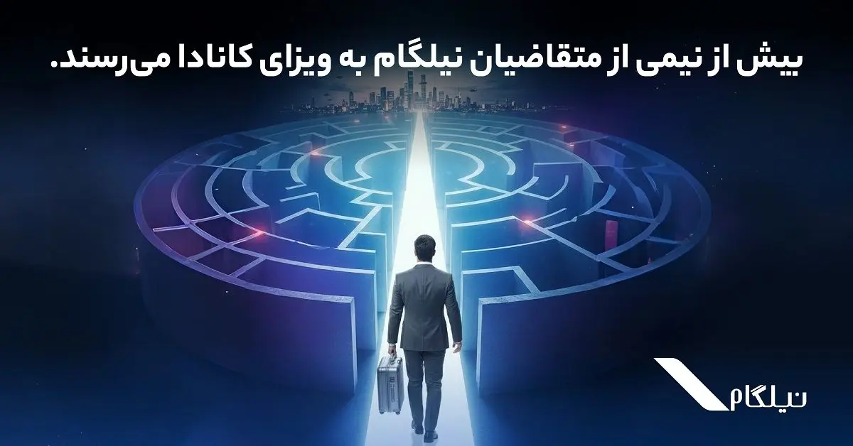 بیش از نیمی از متقاضیان نیلگام به ویزای کانادا می‌رسند