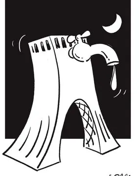 بحران آب در تهران/ کاریکاتور محمدرضا ثقفی