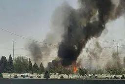 جزئیات و تصاویر جدید از آتش و دود شدید غرب تهران+فیلم