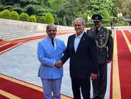 استقبال رسمی دکتر پزشکیان از نخست وزیر پاکستان+فیلم