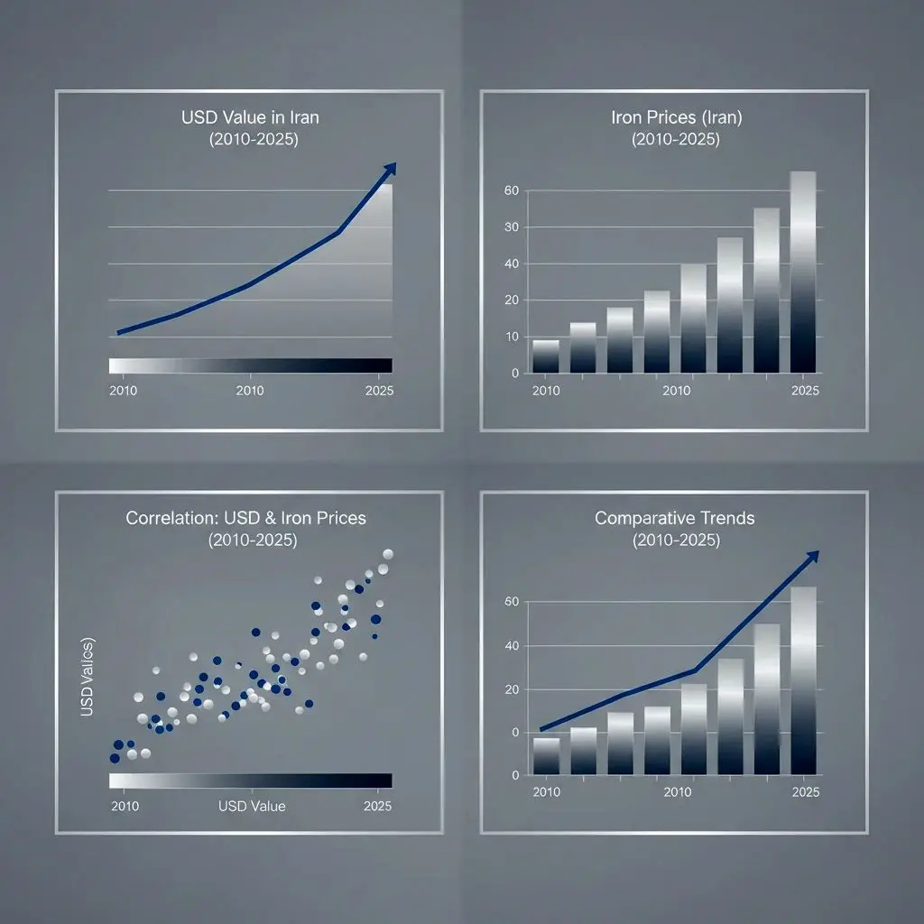 رابطه قیمت آهن و دلار چگونه است؟