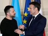 دیدار زلنسکی و ماکرون بعد از نشست روسیه و آمریکا