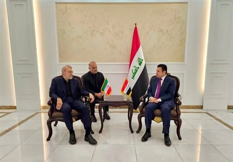 دیدار و گفتگوی لاریجانی با مشاور امنیت ملی عراق