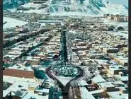 جلوه سپیدِ زمستان در تفت؛ هوایی که عطر آرامش دارد [ویدیو]