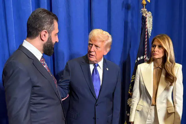 دیدار تاریخی جولانی و ترامپ/برای اولین بار پس از ۸۰ سال، یکی از سران سوریه به کاخ سفید رفت