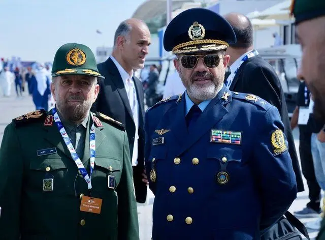 حضور وزیر دفاع ایران در نمایشگاه هوایی دبی ۲۰۲۵
