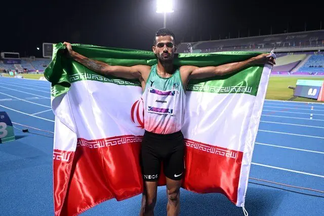 دومین طلای دوومیدانی در کاروان ایران؛ شگفتی‌سازی علی امیریان در ریاض