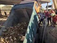 سقوط کامیون در بزرگراه لشکری

