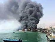 تعداد جان باختگان آتش‌سوزی اسکله دیر به ۴ نفر رسید