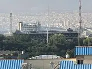 تصویری از ساختمان صدا و سیما پس از مهار آتش‌سوزی 