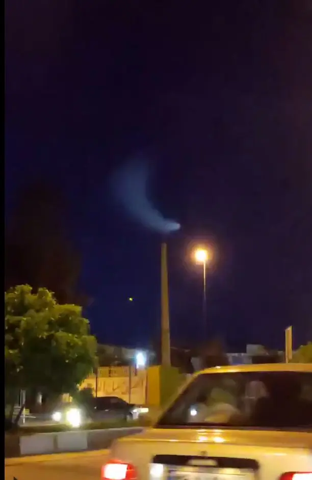 رؤیت شئ نورانی در آسمان ایران همزمان با پرتاب موشک روسی