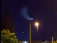 رؤیت شئ نورانی در آسمان ایران همزمان با پرتاب موشک روسی