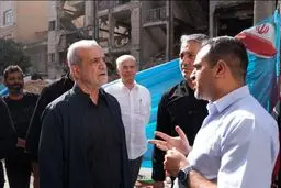 رئیس جمهور از مناطق آسیب‌دیده در جنگ ۱۲ روزه بازدید کرد  
