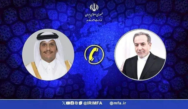 رایزنی عراقچی با وزیر خارجه قطر درباره غزه
