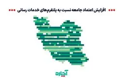 افزایش اعتماد جامعه به پلتفرمهای خدمات رسانی