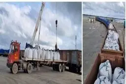 تخلیه نخستین محموله سیمان نیزار قم در بندر کاسپین آغاز شد