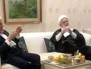 دیدار صمیمانه عارف و کروبی