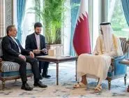 دیدار وزیر امور خارجه ایران با امیر قطر در دوحه