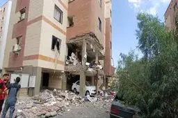 تصویری از انفجار در مجتمع پردیسان قم 