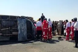 یک فوتی و چندین مجروح در حادثه ون زائران