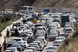 گزارش پلیس از ترافیک پرتراکم جاده‌های منتهی به تهران